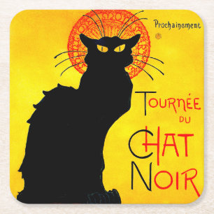 Le Chat Noir  Kartonnen Onderzetters