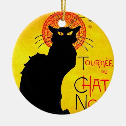 Le Chat Noir Keramisch Ornament (Voorkant)