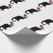 Le Chat Noir Kerstman Hoed Kerstmis Cadeaupapier (Hoek)