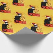 Le Chat Noir Kerstman Hoed Kerstmis Cadeaupapier (Hoek)