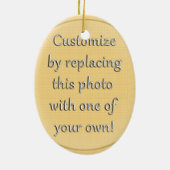 Le Chat Noir Kerstman Kerstmis Keramisch Ornament (Achterkant)