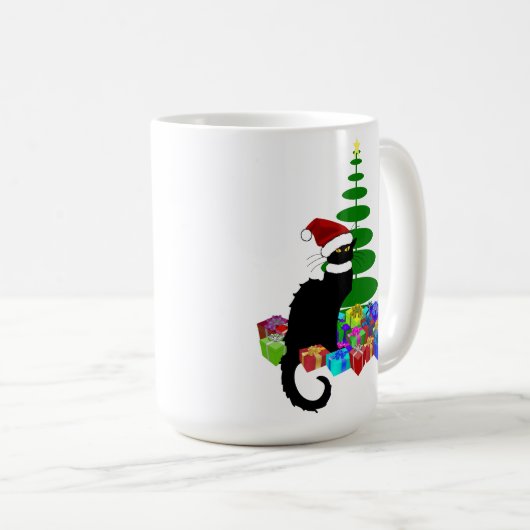 Le Chat Noir Kerstmis Koffiemok (Voorkant rechts)