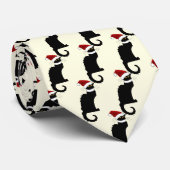 Le Chat Noir Kerstmis Stropdas (Opgerold)