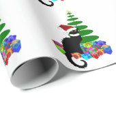 Le Chat Noir Kerstmuts Kerstmis Cadeaupapier (Rol Hoek)