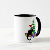 Le Chat Noir Kerstmuts Kerstmis Mok (Voorkant rechts)