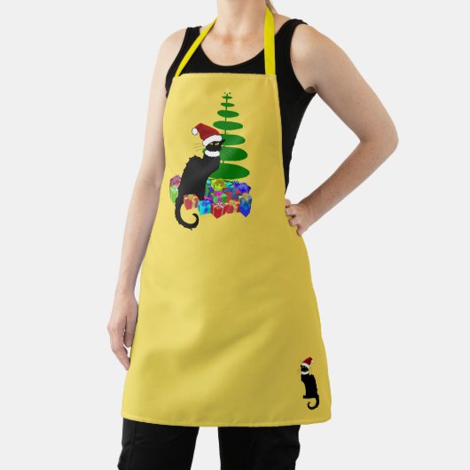 Le Chat Noir Kerstmuts Kerstmis Schort (Insitu)
