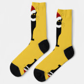 Le Chat Noir Kerstmuts Kerstmis Sokken (Links)