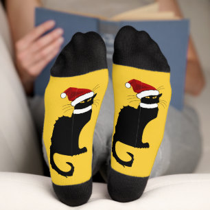 Le Chat Noir Kerstmuts Kerstmis Sokken