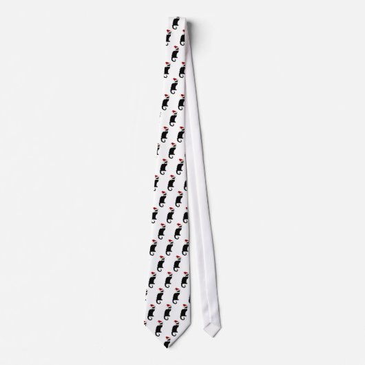 Le Chat Noir Kerstmuts Kerstmis Stropdas (Voorkant)