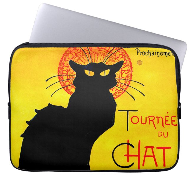 Le Chat Noir  Laptop Sleeve (Voorkant)