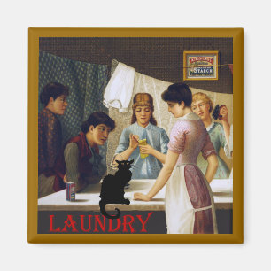 Le Chat Noir Laundry Room Magneet