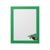 Le Chat Noir met kerstboom en cadeautjes Notitieblok (Linkerzijde)