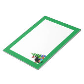 Le Chat Noir met kerstboom en cadeautjes Notitieblok (Schuin)