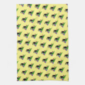 Le Chat Noir met kerstboom Theedoek (Verticaal)