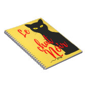 Le Chat Noir Modern Red en Yellow Notitieboek (Rechterzijde)