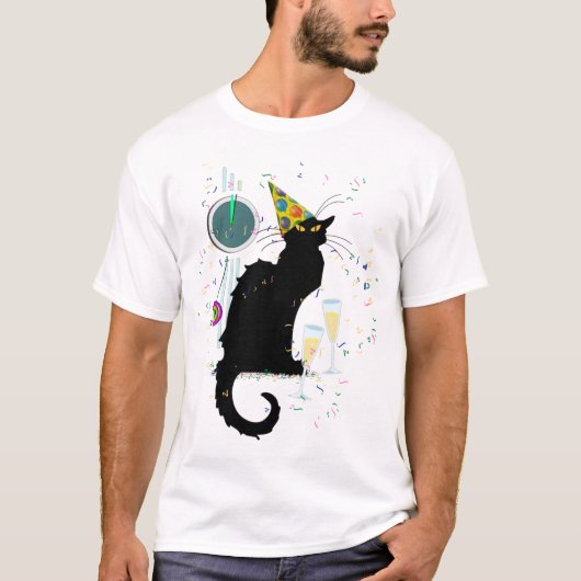 Le Chat Noir New Years T-shirt (Voorkant)