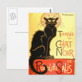 Le chat noir, Original billboard Briefkaart (Voorkant / Achterkant)