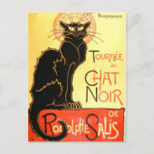 Le chat noir, Original billboard Briefkaart (Voorkant)