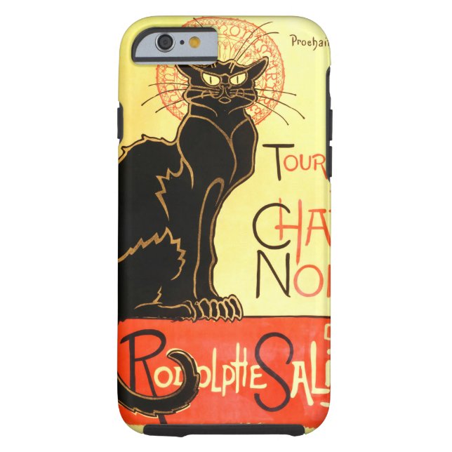 Le chat noir, Original billboard Case-Mate iPhone Case (Achterkant)