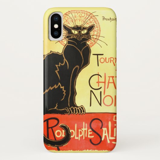 Le chat noir, Original billboard Case-Mate iPhone Case (Achterkant)