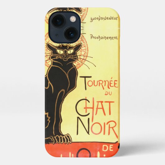 Le chat noir,Original billboard iPhone Hoesje (Achterkant)