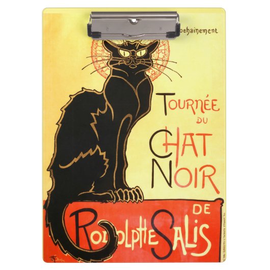 Le chat noir, Original billboard Klembord (Voorkant)