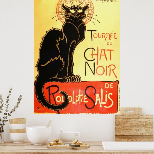Le chat noir, Original billboard Poster (Keuken)