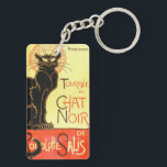 Le chat noir, Original billboard Sleutelhanger<br><div class="desc">Het zwarte kat was een beroemd kastje in Montmartre in Parijs,  dat in november 1881 werd opgericht door Rodolphe Salis,  die ook verantwoordelijk was voor het weekblad met dezelfde naam. Een spree,  de Goguette Black Cat,  ontmoette elkaar in de cabaret.</div>