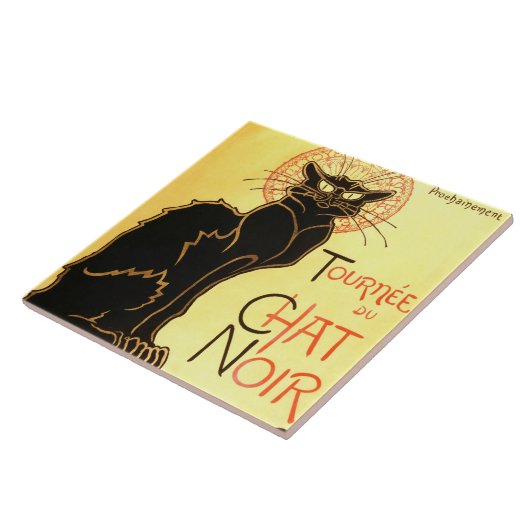 Le chat noir, Original billboard Tegeltje (Zijkant)