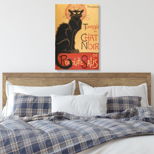 Le Chat Noir Original Canvas Afdruk (Insitu (Slaapkamer))