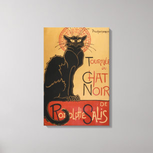 Le Chat Noir Original Canvas Afdruk