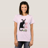 Le Chat Noir Pasen T-shirt (Voorkant volledig)
