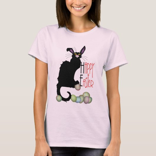 Le Chat Noir Pasen T-shirt (Voorkant)