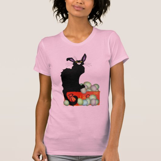 Le Chat Noir Pasen T-shirt (Voorkant)