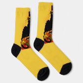 Le chat Noir Pilgrim Thanksgiving Sokken (Rechts)