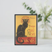 LE CHAT NOIR PRINT BRIEFKAART (Staand voorkant)