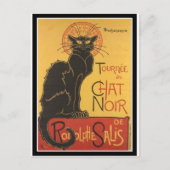 LE CHAT NOIR PRINT BRIEFKAART (Voorkant)