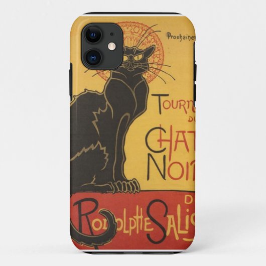 LE CHAT NOIR PRINT Case-Mate iPhone CASE (Achterkant)