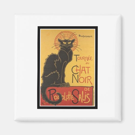 LE CHAT NOIR PRINT MAGNEET (Voorkant)