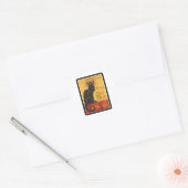 LE CHAT NOIR PRINT RONDE STICKER (Envelop)