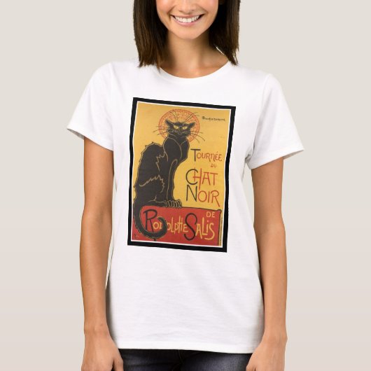 LE CHAT NOIR PRINT T-SHIRT (Voorkant)