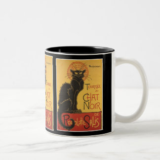 LE CHAT NOIR PRINT TWEEKLEURIGE KOFFIEMOK