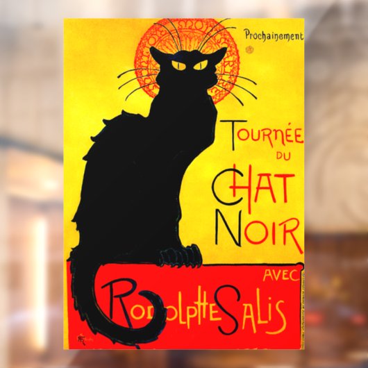 Le Chat Noir  Raamsticker (Vel 2)