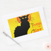 Le Chat Noir  Rechthoekige Sticker (Envelop)