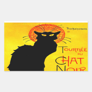 Le Chat Noir  Rechthoekige Sticker