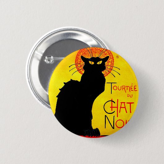 Le Chat Noir Ronde Button 5,7 Cm (Voorkant /achterkant)