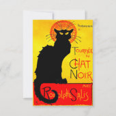 Le Chat Noir  RSVP Kaartje (Voorkant)