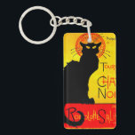 Le Chat Noir  Sleutelhanger<br><div class="desc">Sleutelhanger met Théophile Alexandre Steinlen's poster Le Chat Noir (1896). Een mooie zwarte kat zit naast de Franse tekst en adverteren een cabaret tour. Een groot geschenk voor fans van  kunst en Art Nouveau.</div>
