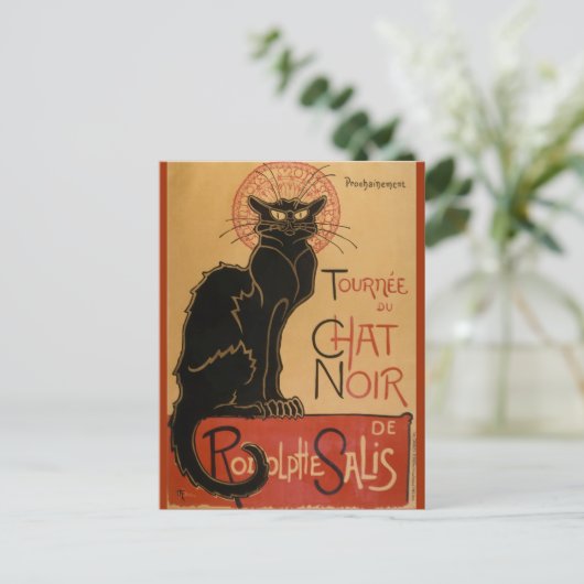 Le chat Noir - Steinlen Briefkaart (Staand voorkant)