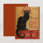 Le chat Noir - Steinlen Briefkaart (Voorkant / Achterkant)